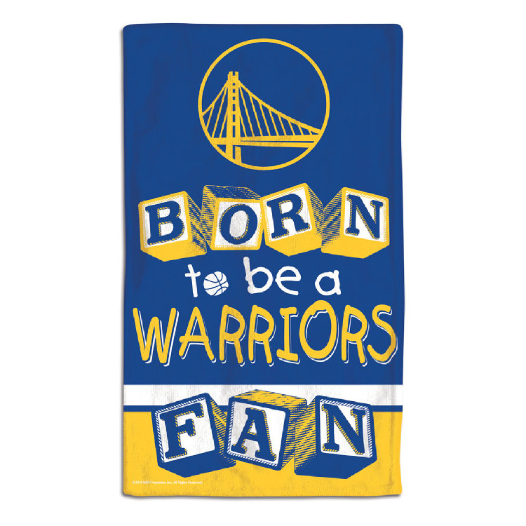 Golden State Warriors Baby Burp Cloth 10x17