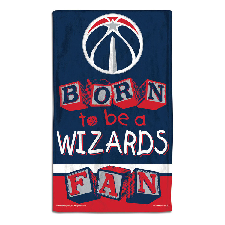 Washington Wizards Baby Burp Cloth 10x17