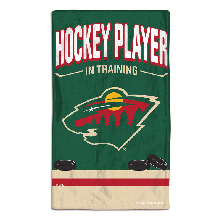 Minnesota Wild Baby Burp Cloth 10x17