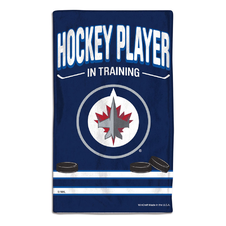 Winnipeg Jets Baby Burp Cloth 10x17