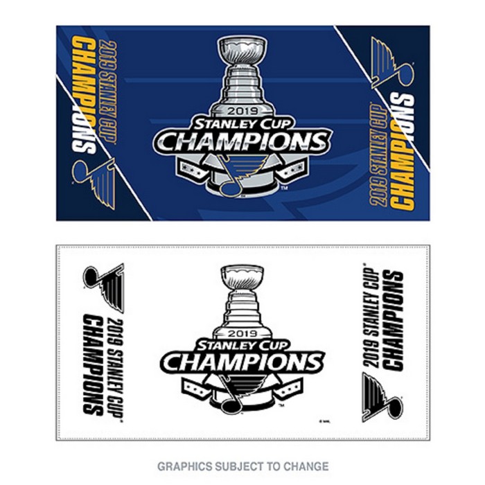 St. Louis Blues Towel 24x42 Locker Room Style 2019 Stanley Cup Champs