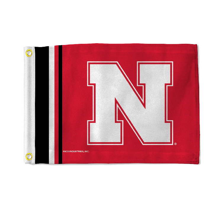 Nebraska Cornhuskers Flag 12x17 Striped Utility