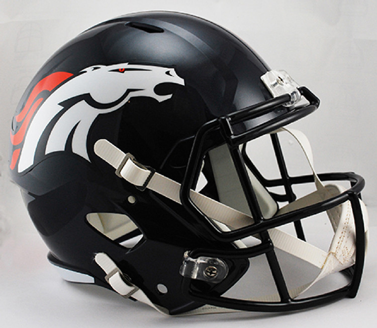 Denver Broncos Helmet Riddell Replica Full Size Speed Style 1997-2023 Throwback