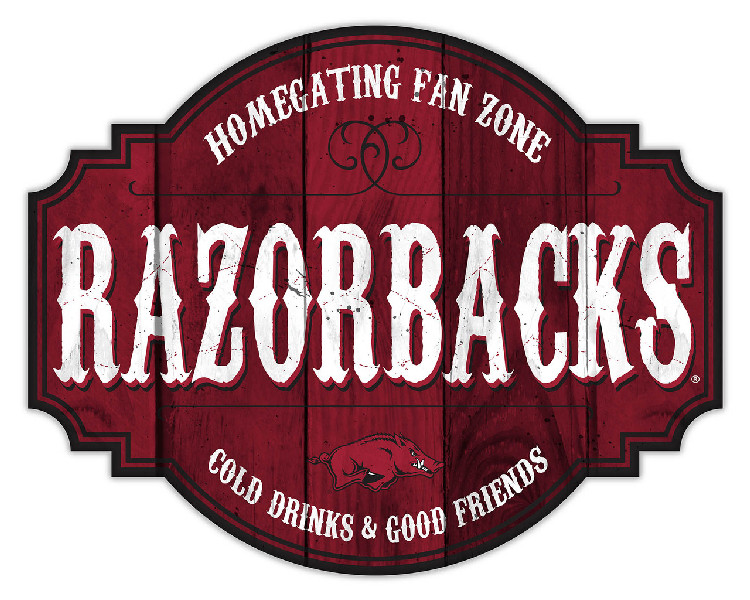 Arkansas Razorbacks Sign Wood 12 Inch Homegating Tavern