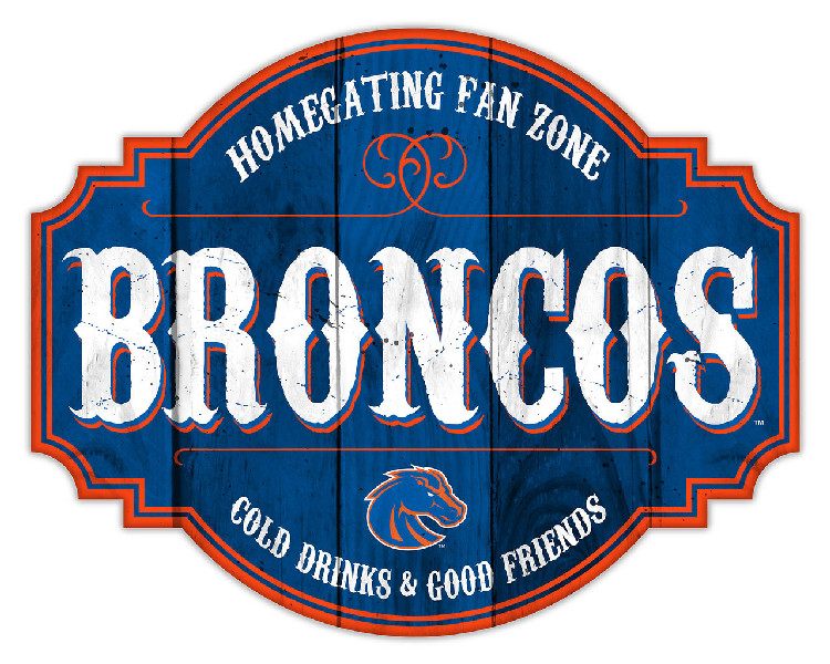 Boise State Broncos Sign Wood 12 Inch Homegating Tavern