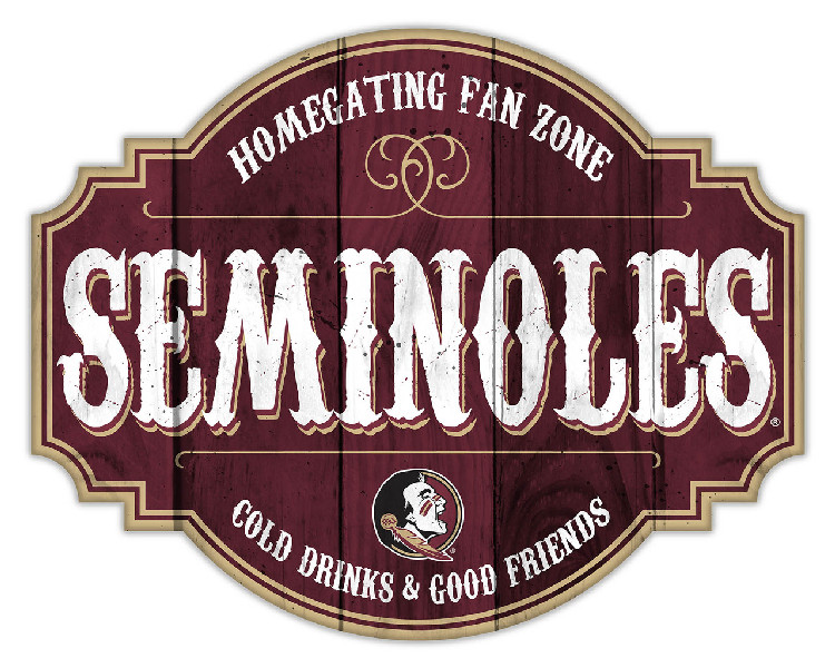 Florida State Seminoles Sign Wood 12 Inch Homegating Tavern