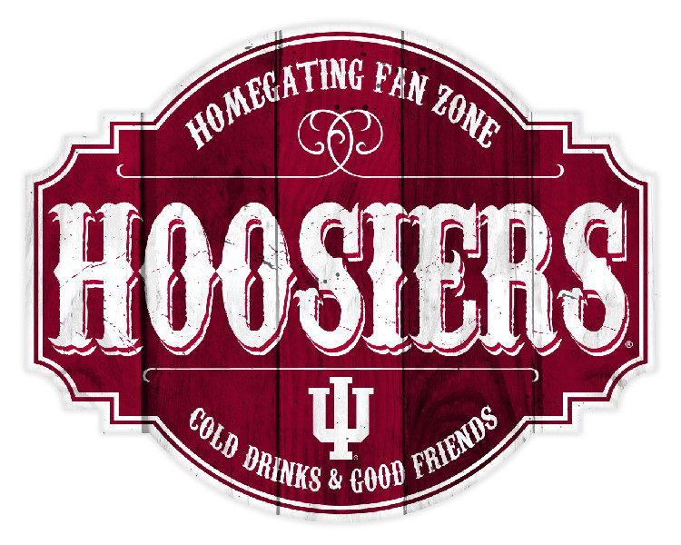 Indiana Hoosiers Sign Wood 12 Inch Homegating Tavern