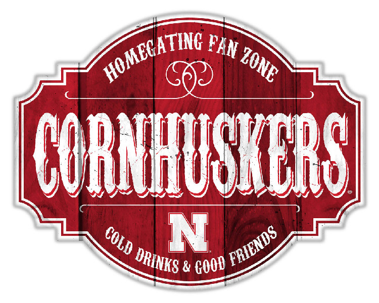 Nebraska Cornhuskers Sign Wood 12 Inch Homegating Tavern