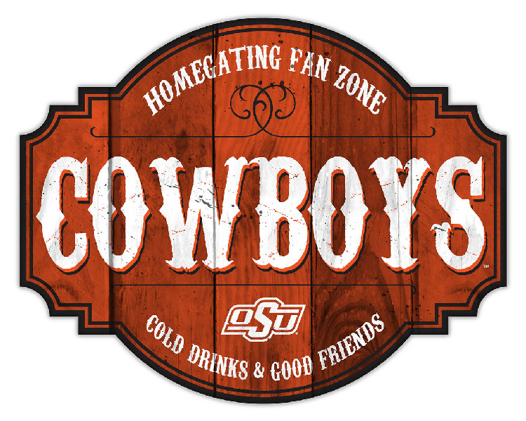 Oklahoma State Cowboys Sign Wood 12 Inch Homegating Tavern