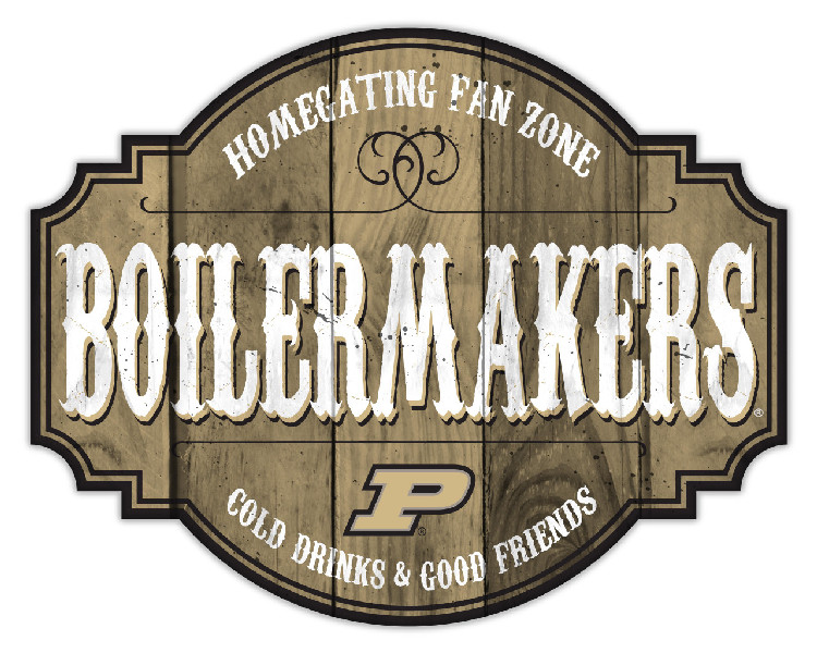 Purdue Boilermakers Sign Wood 12 Inch Homegating Tavern