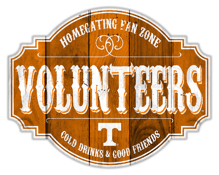 Tennessee Volunteers Sign Wood 12 Inch Homegating Tavern