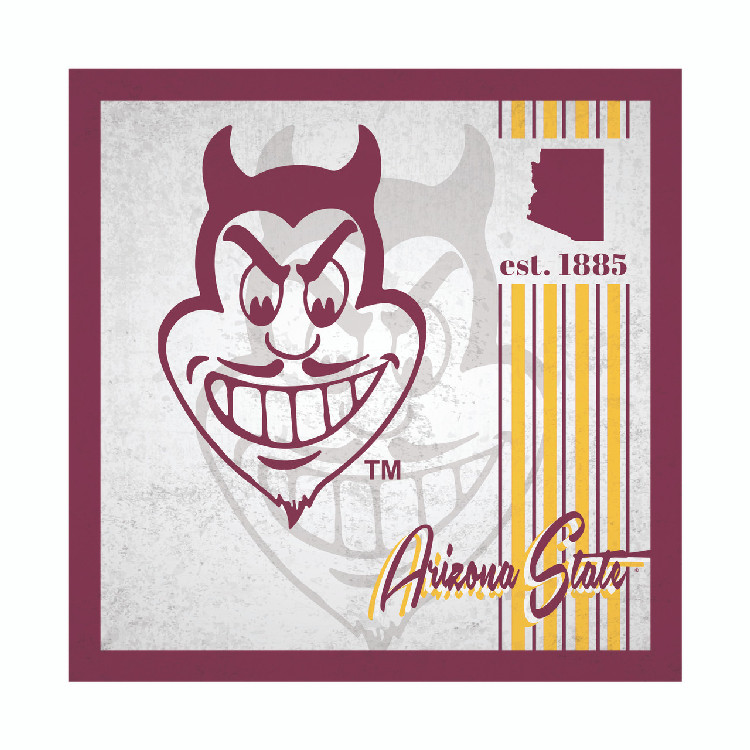 Arizona State Sun Devils Sign Wood 10x10 Album Design