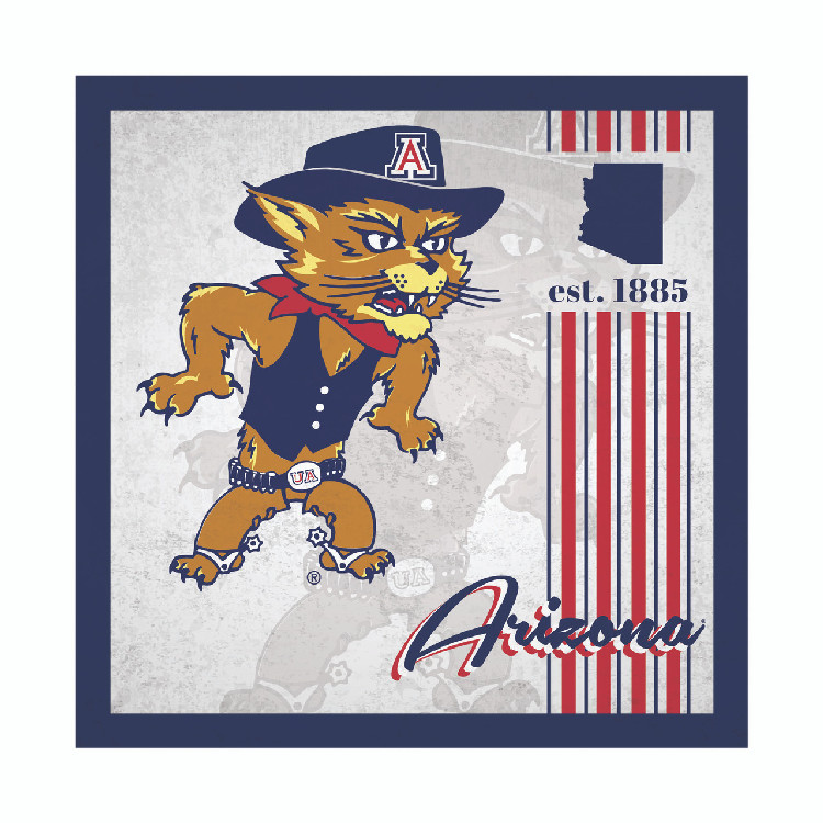 Arizona Wildcats Sign Wood 10x10 Album Design