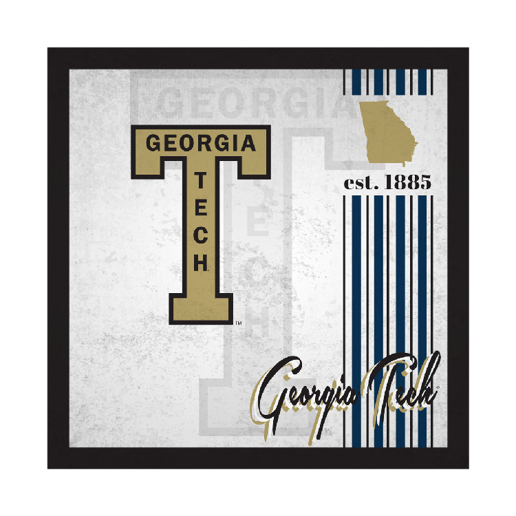 Georgia Tech Yellow Jackets Sign Wood 10x10 Album Design