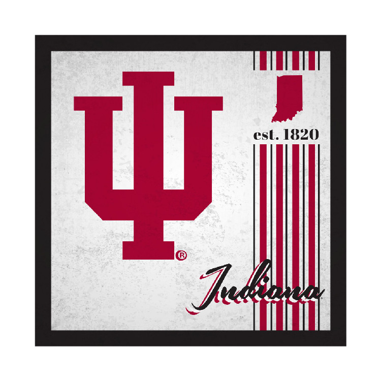 Indiana Hoosiers Sign Wood 10x10 Album Design