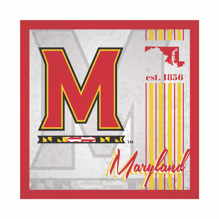 Maryland Terrapins Sign Wood 10x10 Album Design