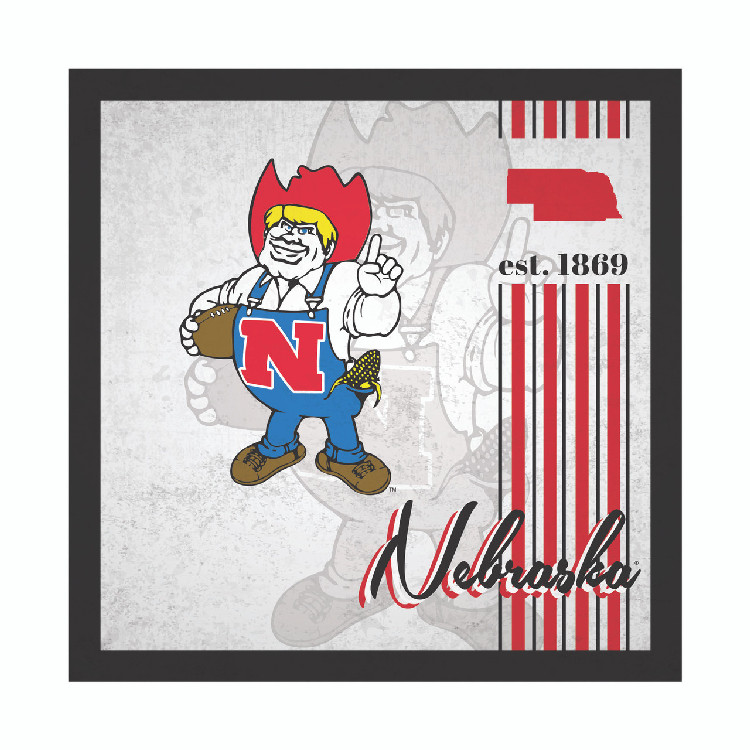 Nebraska Cornhuskers Sign Wood 10x10 Album Design