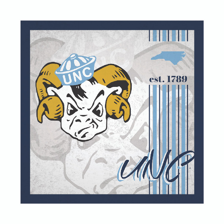 North Carolina Tar Heels Sign Wood 10x10 Album Design