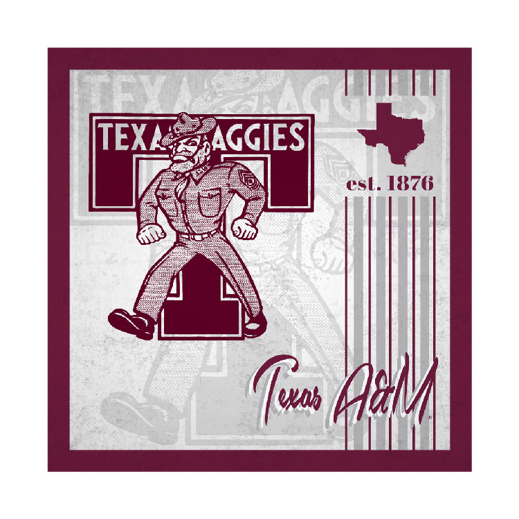 Texas A&M Aggies Sign Wood 10x10 Album Design