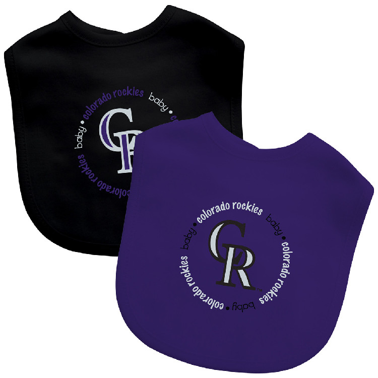 Colorado Rockies Baby Bib 2 Pack