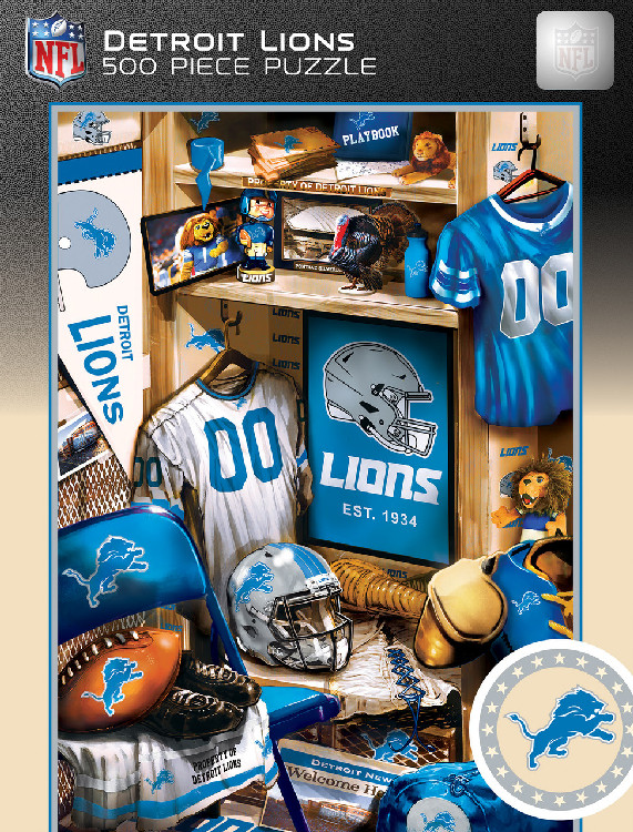 Detroit Lions Puzzle 500 Piece Locker Room