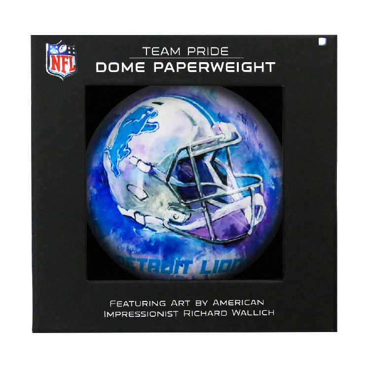 Detroit Lions Paperweight Domed