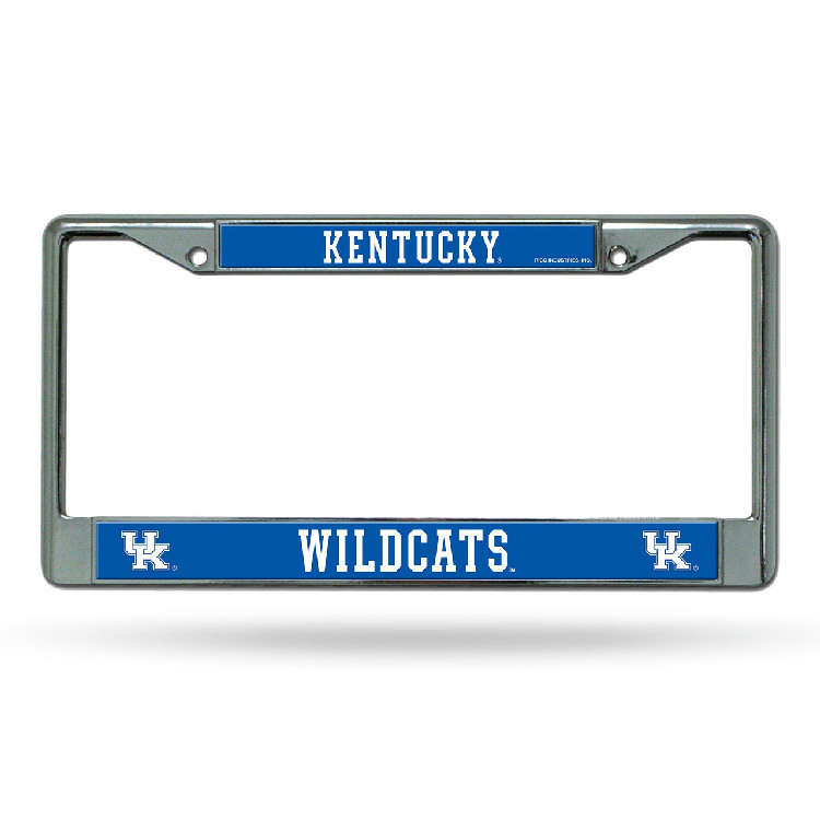 Kentucky Wildcats License Plate Frame Chrome Printed Insert