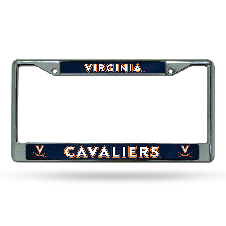 Virginia Cavaliers License Plate Frame Chrome Printed Insert