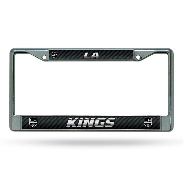 Los Angeles Kings License Plate Frame Chrome Printed Insert