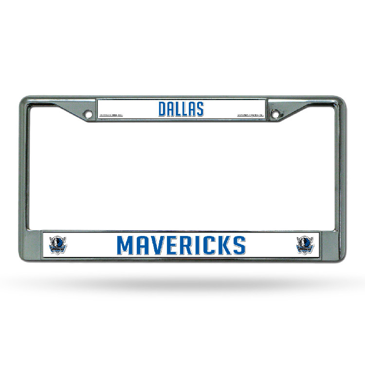 Dallas Mavericks License Plate Frame Chrome