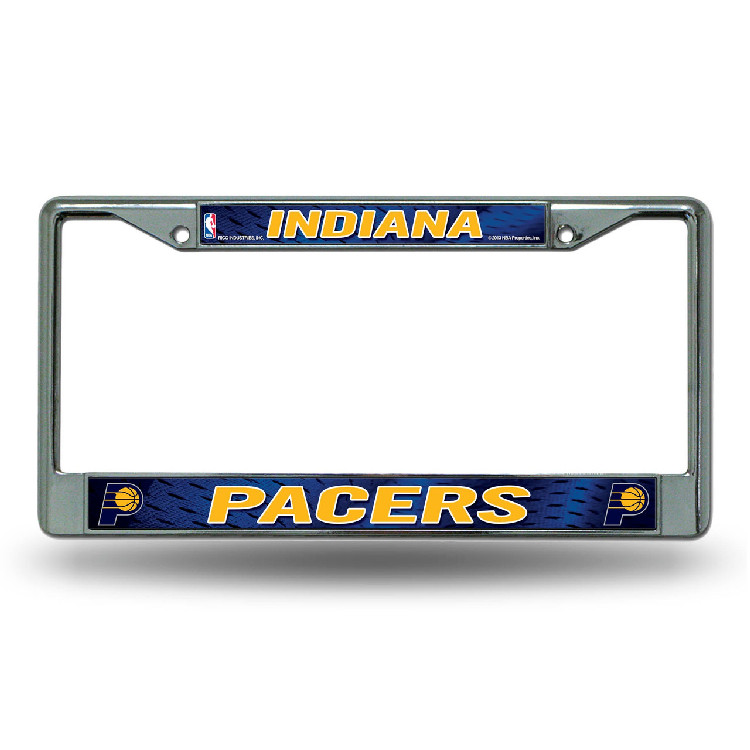 Indiana Pacers License Plate Frame Chrome Printed Insert