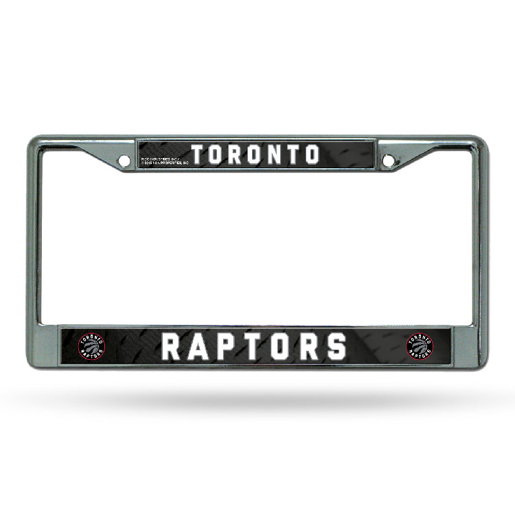 Toronto Raptors License Plate Frame Chrome Printed Insert