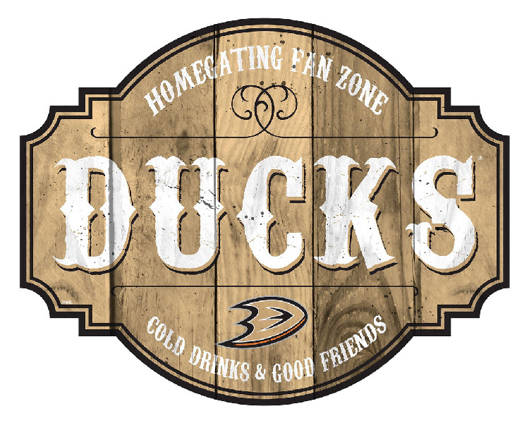 Anaheim Ducks Sign Wood 12 Inch Homegating Tavern