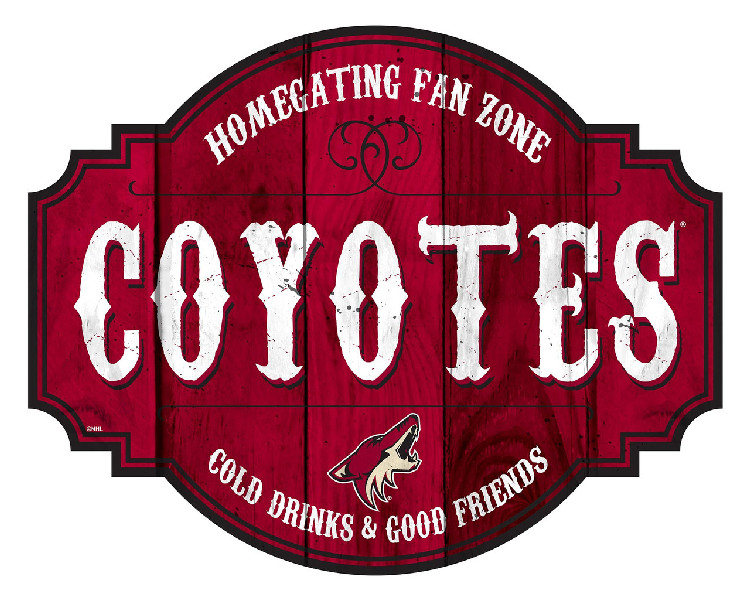 Arizona Coyotes Sign Wood 12 Inch Homegating Tavern