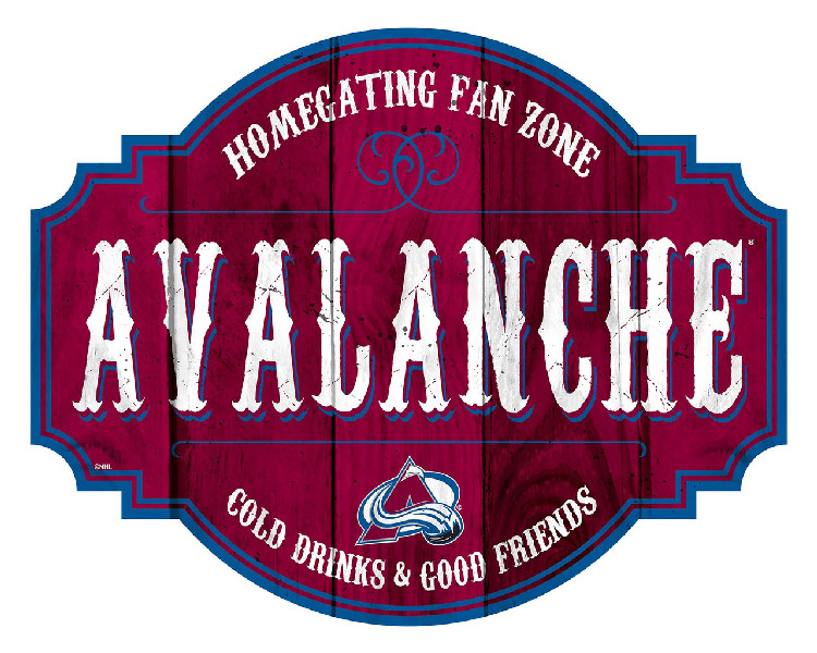 Colorado Avalanche Sign Wood 12 Inch Homegating Tavern