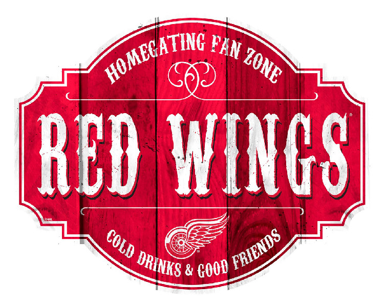 Detroit Red Wings Sign Wood 12 Inch Homegating Tavern