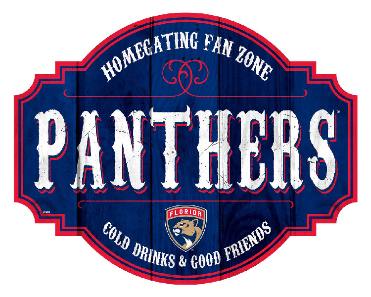 Florida Panthers Sign Wood 12 Inch Homegating Tavern