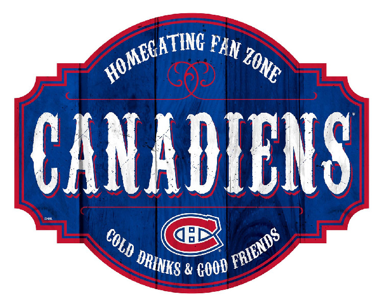 Montreal Canadiens Sign Wood 12 Inch Homegating Tavern