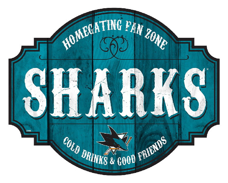 San Jose Sharks Sign Wood 12 Inch Homegating Tavern