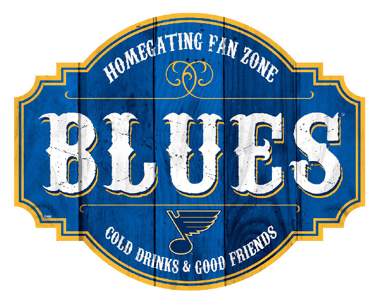 St. Louis Blues Sign Wood 12 Inch Homegating Tavern