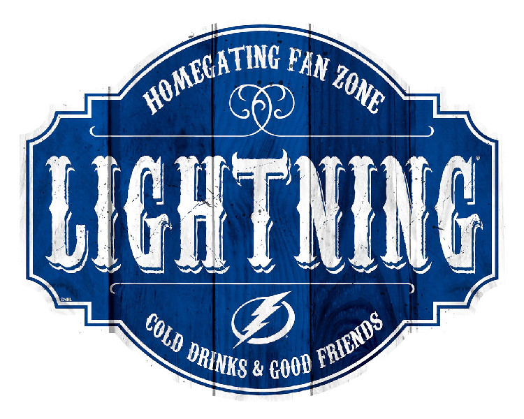 Tampa Bay Lightning Sign Wood 12 Inch Homegating Tavern