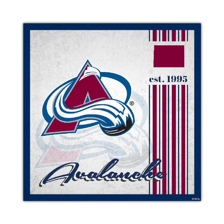 Colorado Avalanche Sign Wood 10x10 Album Design