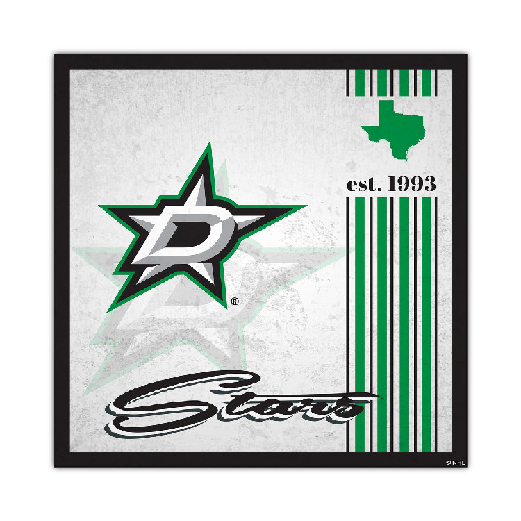 Dallas Stars Sign Wood 10x10 Album Design