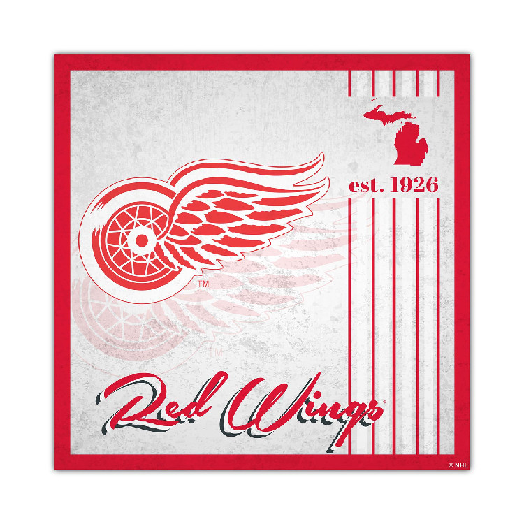 Detroit Red Wings Sign Wood 10x10 Album Design