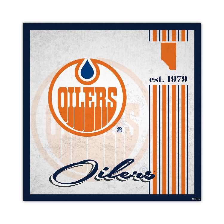 Edmonton Oilers Sign Wood 10x10 Album Design