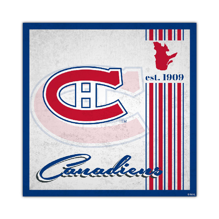 Montreal Canadiens Sign Wood 10x10 Album Design