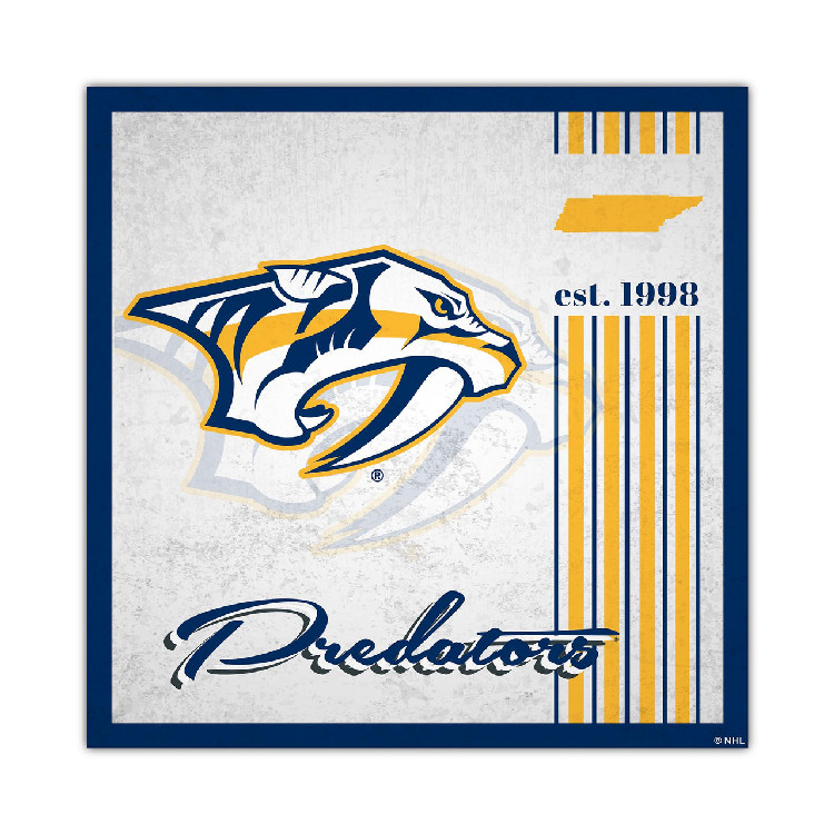 Nashville Predators Sign Wood 10x10 Album Design