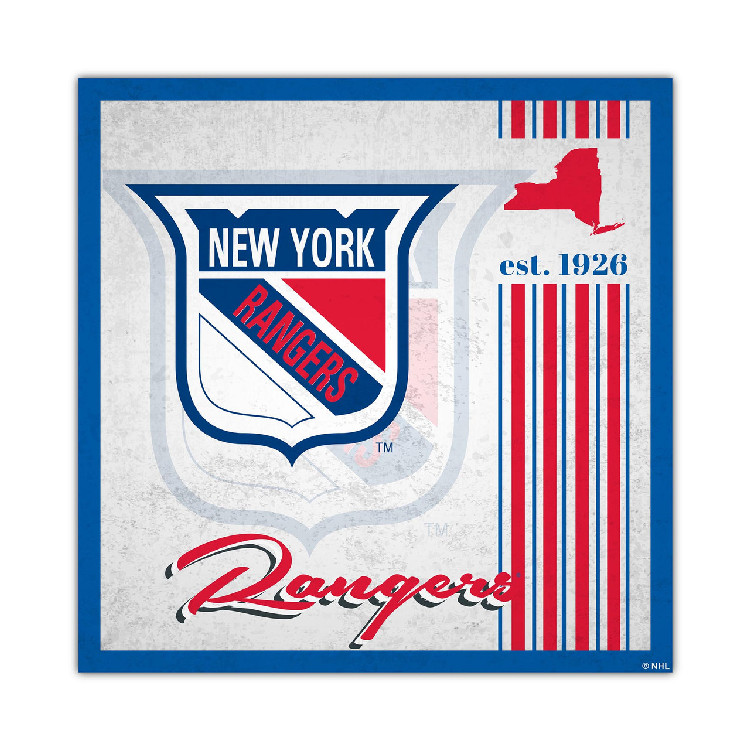 New York Rangers Sign Wood 10x10 Album Design