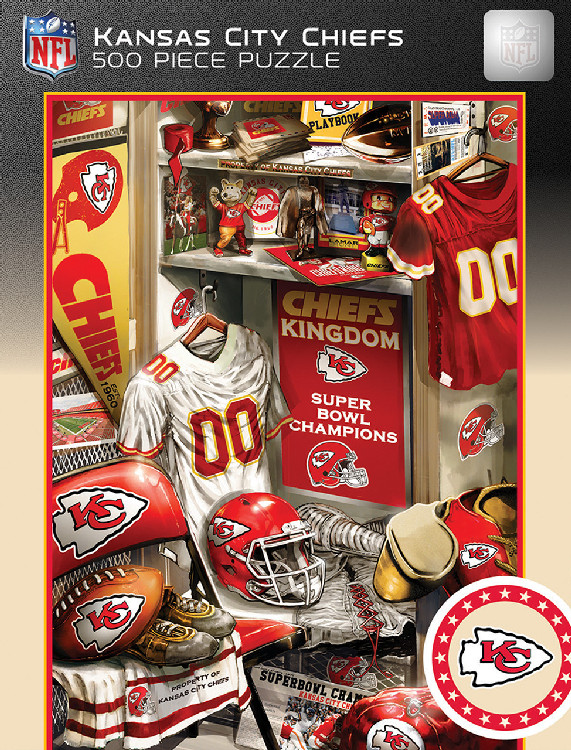 Kansas City Chiefs Puzzle 500 Piece Locker Room