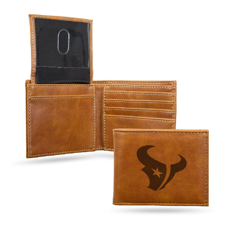 Houston Texans Wallet Billfold Laser Engraved